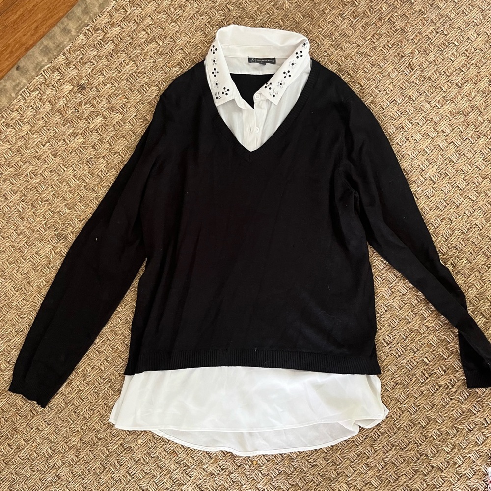Adrianna Papell Blouse and sweater combo